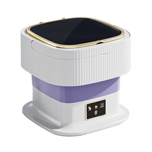AUSWAY 11L Portable Washing Machine Mini Washer Foldable Semi Auto Domestic Appliance Domestic Purple