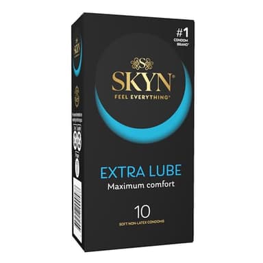 SKYN® Extra Lube Ultra-Soft Non-Latex Condoms 10 Pack