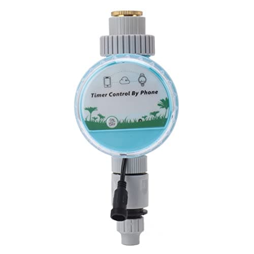 WiFi Sprinkler Timer, Smart Bluetooth Remote Control Hose Watering with Auto Reset, G3/4 Joint, Automatic Irrigation System for Outdoor Gardening Yard