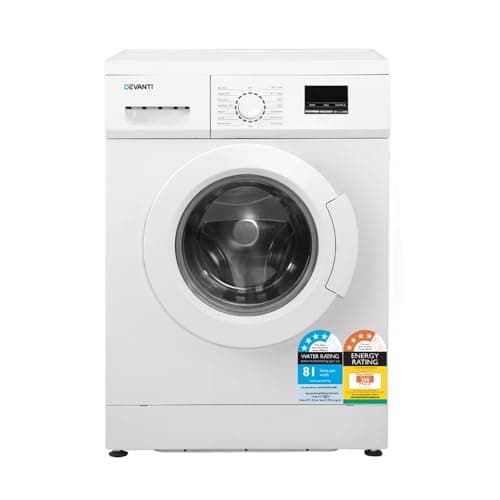 Devanti 8kg Front Load Washing Machine 15 Programs 24hr Delay Start Washer White