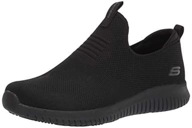 Skechers Women's Work Relaxed Fit: Ultra Flex, Slip Resistant, Black, 10 US