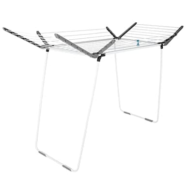 Hills Premium 4 Wing Expanding Clothes Airer, White, 1660mm x 1100mm x 825mm