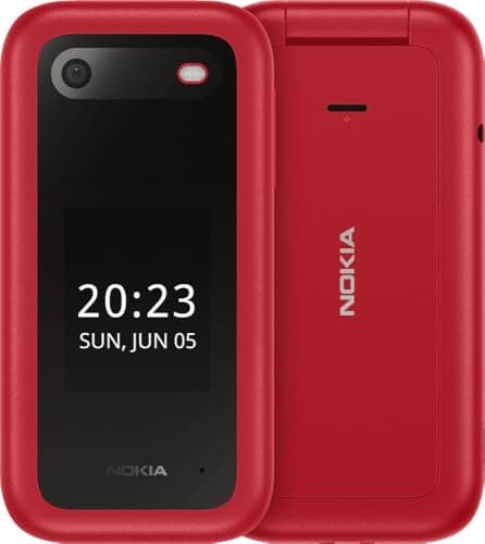 Nokia 2660 Flip Feature Phone (Red)
