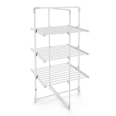 Maxkon Electric Heated Towel Foldable Drying Rack Clothes Airer Rack Dryer Warmer Stand 3-Tier 200W