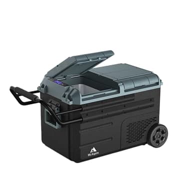 Mt Aspire 38L Dual Zone Portable Camping Fridge, Portable Fridge with Multiple Compartments, 12V DC & 240V AC Charging, Electric Car Refrigerator for Caravan, Travel, Camping & Outdoor Living