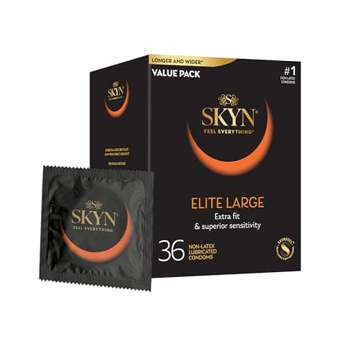 SKYN Elite Large Non-Latex Condoms, 36 Count