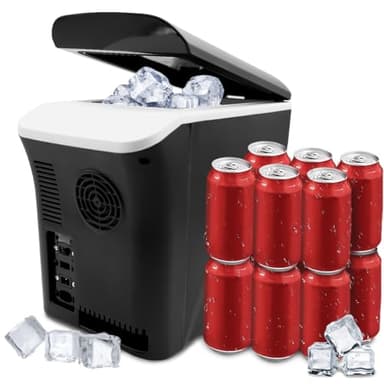 12 Volt Car Refrigerator Electric Cooler, Portable Freezer 7.5 Liter Capacity Cooler Warmer, Small Fridge Electric Compressor Cooler for Car,Truck, RV, and Camping, Travel, Home