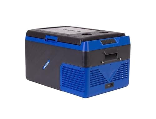 Kings Escape 50 Fridge/Freezer | Fits 68 Cans | Digital Display and LED Screen | Reversible Lid With Cup Holders | 12V & 24V