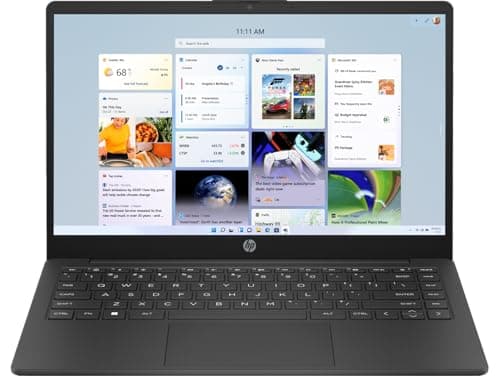 HP 14" Laptop, 14-inch FHD Display, Intel i3-1215U Processor, 16GB RAM, 512GB SSD, Intel UHD Graphics, Windows 11, Slim & Lightweight Design, Long Battery Life, Silver, B22Z1PA
