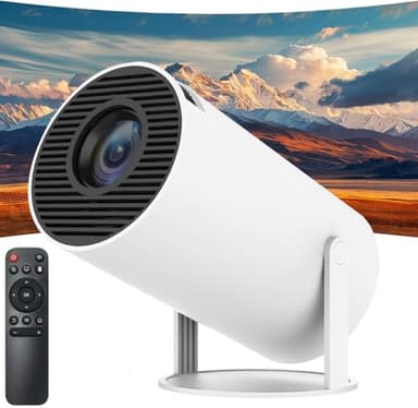 Mini Projector - 2025 Upgraded Portable Projector with WiFi 6 & Bluetooth 5.2, 4k Projector with Native 1080P & 4K Support, with HDMI/USB/PS5/Smartphone/Laptop Compatibility