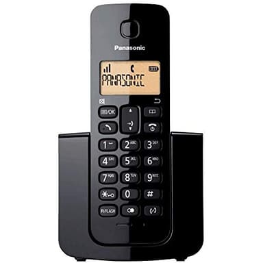 Panasonic Digital Cordless Phone With Single Handset, Black (KX-TGB110ALB)