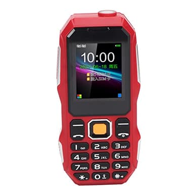 Annadue Unlocked Mobile Phone for Seniors, Phone with Large Buttons and Large Speaker, 1.8 Inch Screen, Camera, Radio, Flashlight, Dual SIM Dual Standby Battery with 5800 mAh (Red)