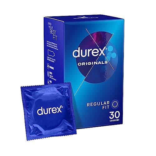 Durex Originals Latex Condoms Regular Fit, Pack of 30