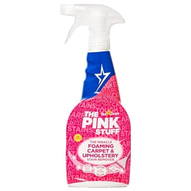The Pink Stuff Miracle Foaming Carpet and Upholstery Stain Remover - Vegan Friendly Carpet Spot Cleaner with Oxi Formula - Suitable for White and Coloured Carpet