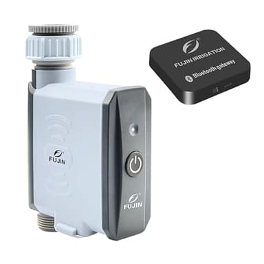 FUJIN Wireless Water Timer Included Gateway, Weatherproof WiFi Garden Sprinkler Timer Lawn Faucet Hose Timer Smart Automatic Irrigation Controller