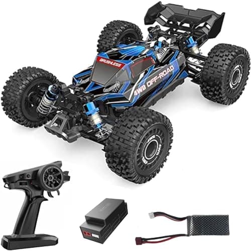 KAIMIO 68KM/H 4WD 1/16 High Speed Brushless RC Truck RTR 2.4Ghz Professional Grade RC Car All Terrain Monster Truck Metal Crash Proof Accessories, Suitable for Beginners and Adults