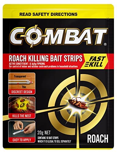 Combat Roach Bait Strips with Fast Kill Action, Insecticides, 20g, 10 Pack