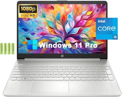 HP 15 15.6" FHD Business Laptop Computer, 11th Gen Intel Quad-core i5-1135G7, 16GB RAM 1TB PCIe SSD, Intel Iris Xe Graphic, Numeric Keypad, SD Card Reader, Type-C, HDMI, Windows 11 Pro, w/Battery